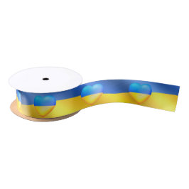 Ukraine - Frieden - ukrainische Flagge - Freiheit Satinband