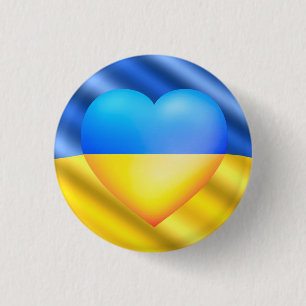 Ukraine - Frieden - ukrainische Flagge - Schaltflä Button