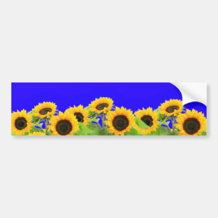 Ukraine - Frieden - ukrainische Flagge Sonnenblume Autoaufkleber