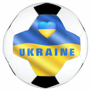 Ukraine - Frieden - ukrainische Flagge - Unterstüt Fußball