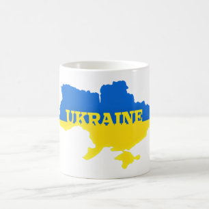 Ukraine - Frieden - ukrainische Flagge - Unterstüt Kaffeetasse