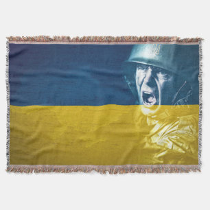 Ukraine Friedenssoldat im Krieg Decke