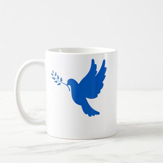 Ukraine Friedenstaube Kaffeetasse (Links)