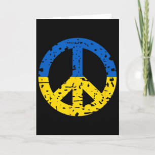 Ukraine-Friedenszeichen-Shirt Vintage Retro Ukrain Karte
