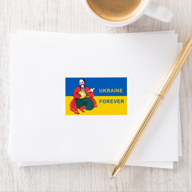 Ukraine für immer adressaufkleber (Insitu)