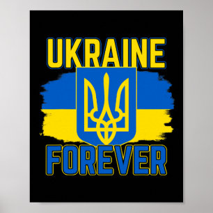 Ukraine für immer für stolze Ukrainer Poster