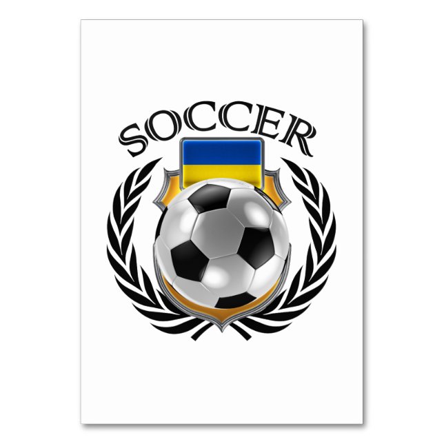 Ukraine Fußball 2016 Fangerät Tischnummer (Rückseite)