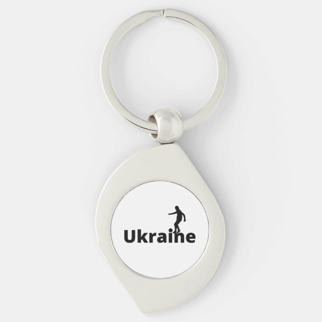 Ukraine Fußball Schlüsselanhänger (Vorderseite)