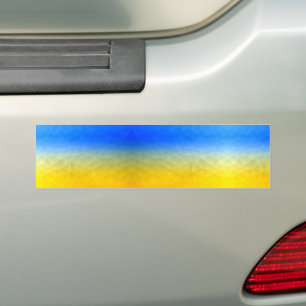 Ukraine gelb blaue geometrische Netzstruktur Autoaufkleber