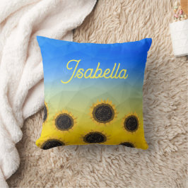 Ukraine Geometrie Mesh Sonnenblumen Individuelle N Kissen