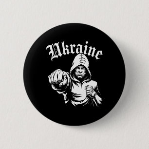 Ukraine Geschenkflagge Ukraini Kiew Ukrainisch Ukr Button