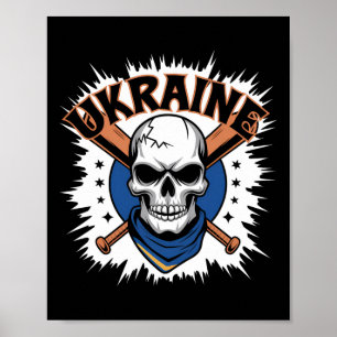 Ukraine Geschenkflagge Ukraini Kiew Ukrainisch Ukr Poster