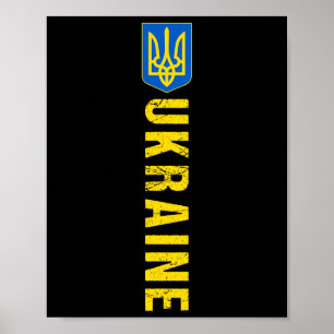 Ukraine Geschenkflagge Ukraini Kiew Ukrainisch Ukr Poster