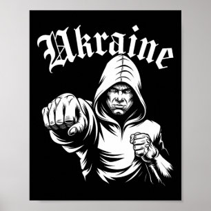 Ukraine Geschenkflagge Ukraini Kiew Ukrainisch Ukr Poster