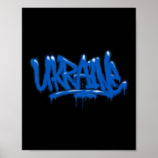 Ukraine Geschenkflagge Ukraini Kiew Ukrainisch Ukr Poster