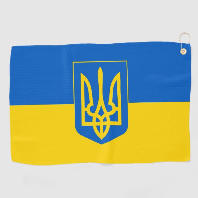 Ukraine Golfhandtuch (Horizontal)