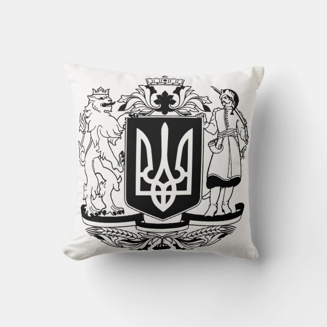 Ukraine Größeres Wappen Kissen (Vorderseite)