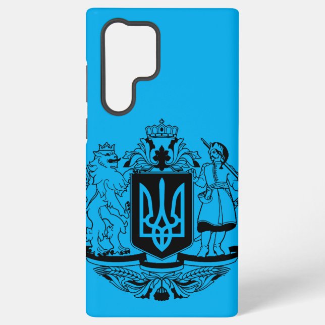 Ukraine Größeres Wappen Samsung Galaxy Hülle (Rückseite)