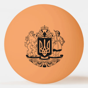 Ukraine Größeres Wappen Tischtennisball
