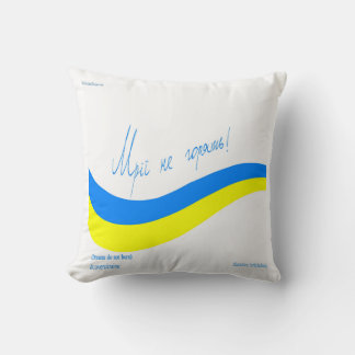 Ukraine Großes Flugzeug Streifen & Träume Dont Die Kissen