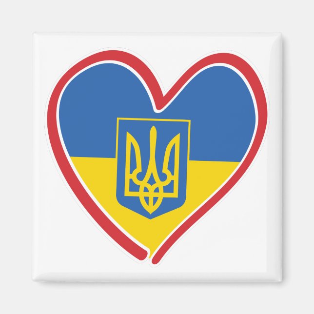 Ukraine - Herz Magnet (Vorne)