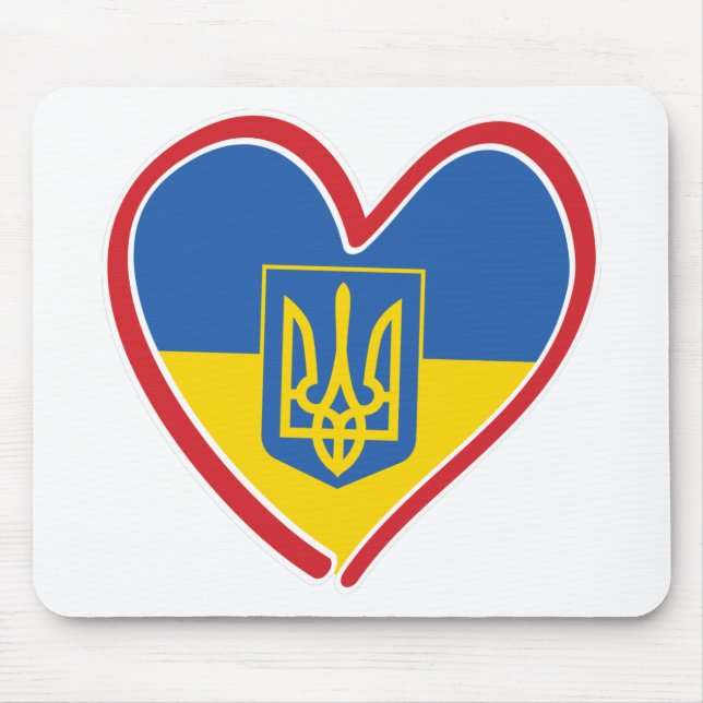 Ukraine - Herz Mousepad (Vorne)