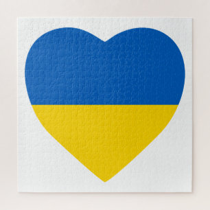 Ukraine Herz Puzzle
