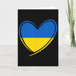 Ukraine Herz Ukrainische Flagge Patriotische Männe Karte