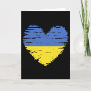 Ukraine Herz Ukrainische Flagge Ukrainischer Stolz Karte