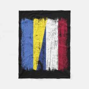 Ukraine Holland Halbflagge Ukrainisches Niederländ Fleecedecke