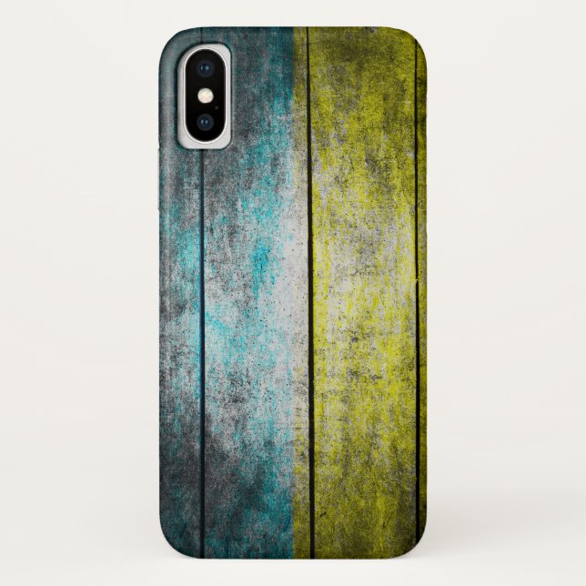 Ukraine-Holzflagge Case-Mate iPhone Hülle (Rückseite)