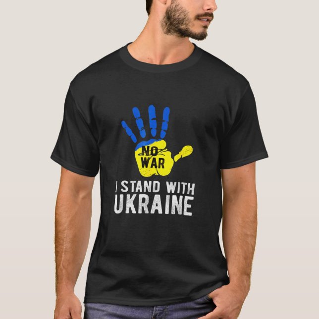 Ukraine I Stand With Ukraine T-Shirt (Vorderseite)