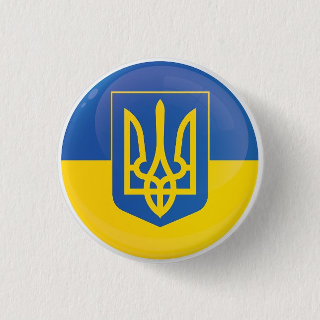 Ukraine-Icon-Flagge Button (Vorderseite)