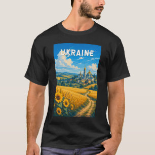 Ukraine Illustration Reise Kunst Vintage T-Shirt