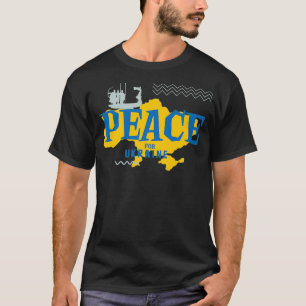 Ukraine Karte Ukraine Frieden Kosaken Krieger Prem T-Shirt