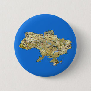 Ukraine-Karten-Knopf Button