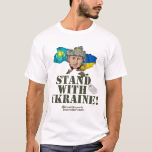 Ukraine Kasachstan Selenskyj Steht mit der Ukraine T-Shirt