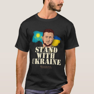 Ukraine Kasachstan Wolodymyr Selenskyj Steh mit de T-Shirt
