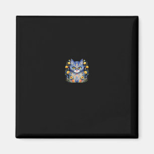 Ukraine Katze Floral Vintage Ukrainisch Wyschywank Magnet