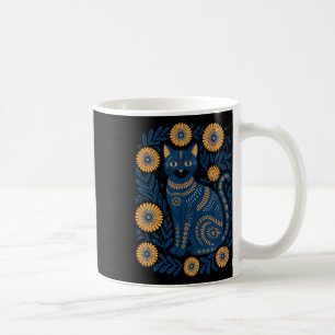 Ukraine Katze Floral Vintage Ukrainische Flagge Vy Kaffeetasse