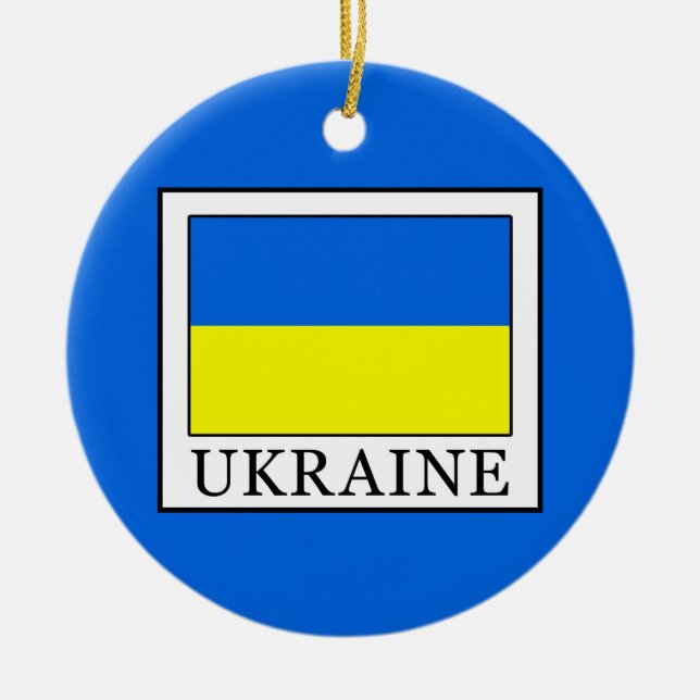 Ukraine Keramik Ornament (Vorne)