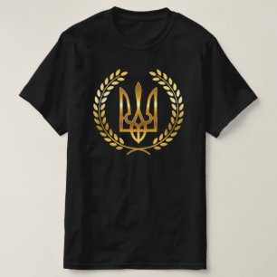 Ukraine-Krieger Goldenes Dreizack T-Shirt