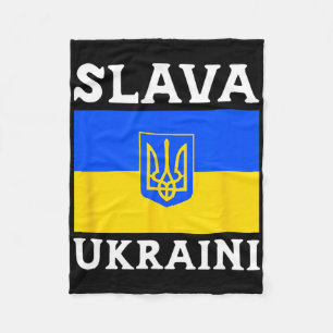 Ukraine Landesflagge Stolz Slava Ukraini 1 Fleecedecke