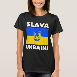 Ukraine Landesflagge Stolz Slava Ukraini 2  T-Shirt