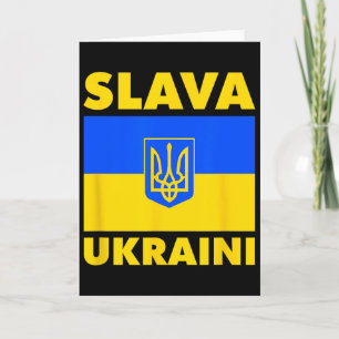 Ukraine Landesflagge Stolz Slava Ukraini Karte