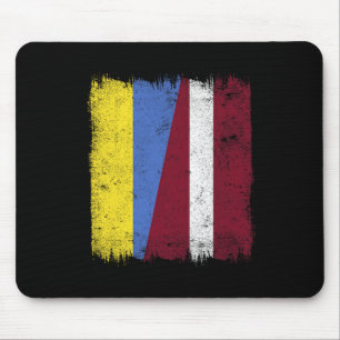 Ukraine Lettland Halbflagge Ukrainisches Lettische Mousepad