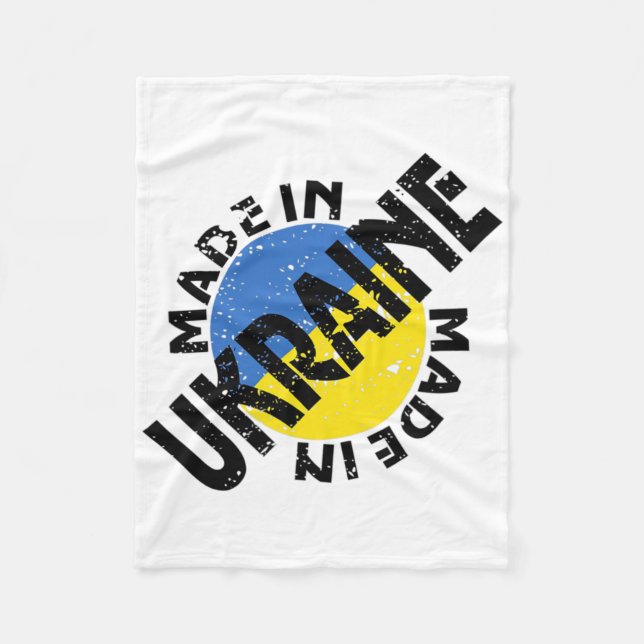 Ukraine Made - Ukraine Stark  Fleecedecke (Vorderseite)