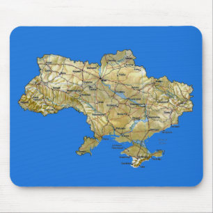 Ukraine Map Mousepad