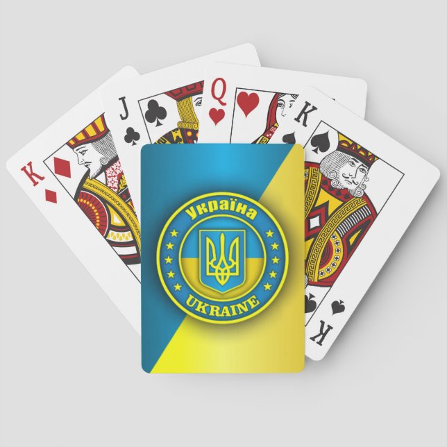 Ukraine Medallion Spielkarten (Rückseite)