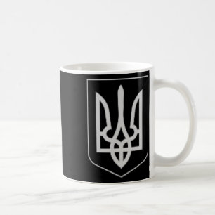 Ukraine Militär-Wappen Zolensky Dreizack-Emblem Kaffeetasse